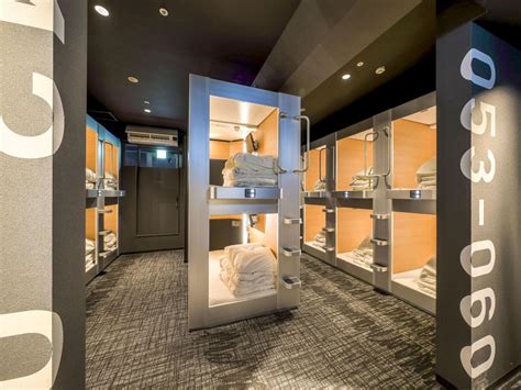 New Japan Capsule Hotel Cabana For Men, Osaka .